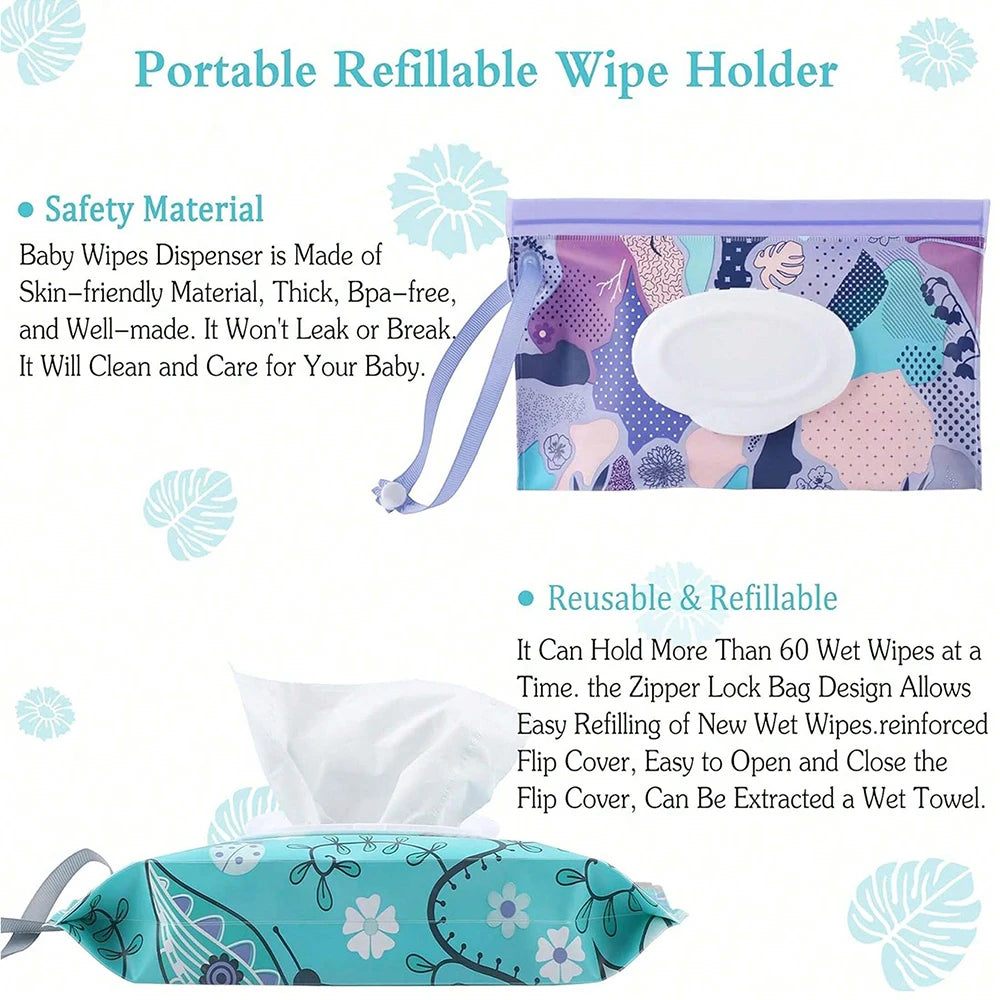 Refillable Travel Wipes Case