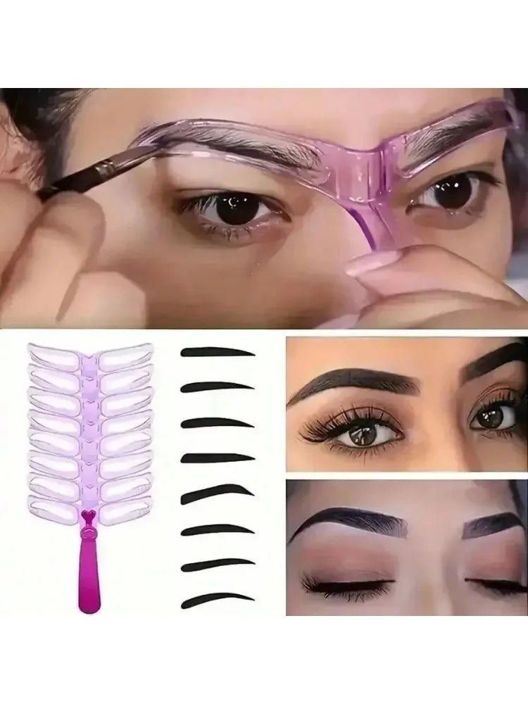 Eyebrow Stencil Set with Handle