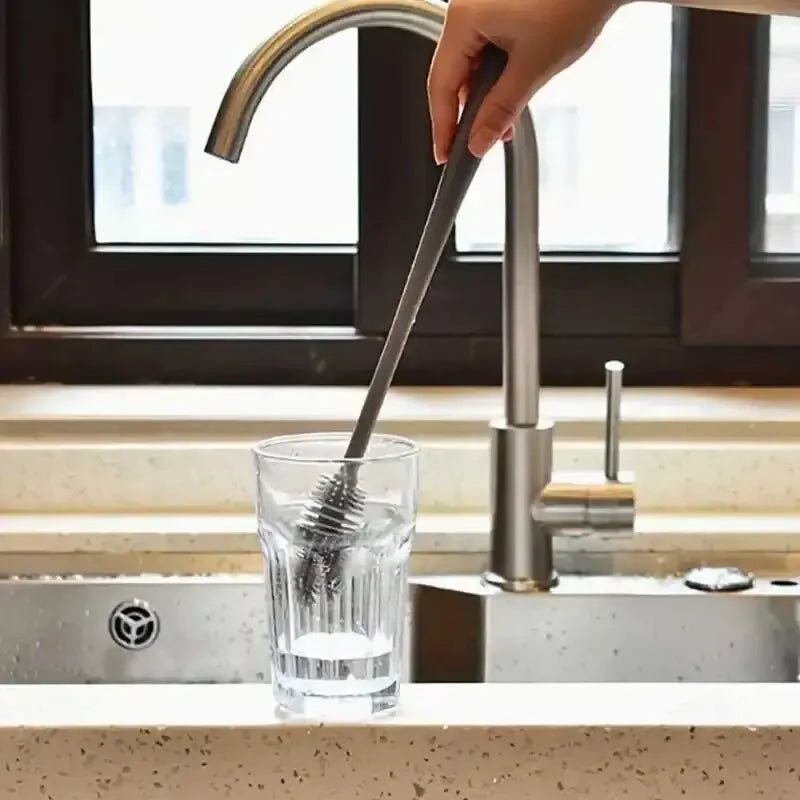 Long-Handle Silicone Bottle & Cup Brush