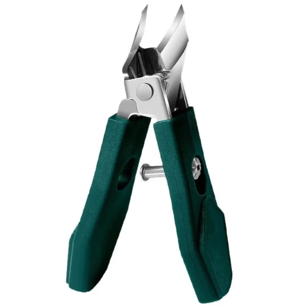 Wide-Jaw Toenail Clipper with Slanted Edge