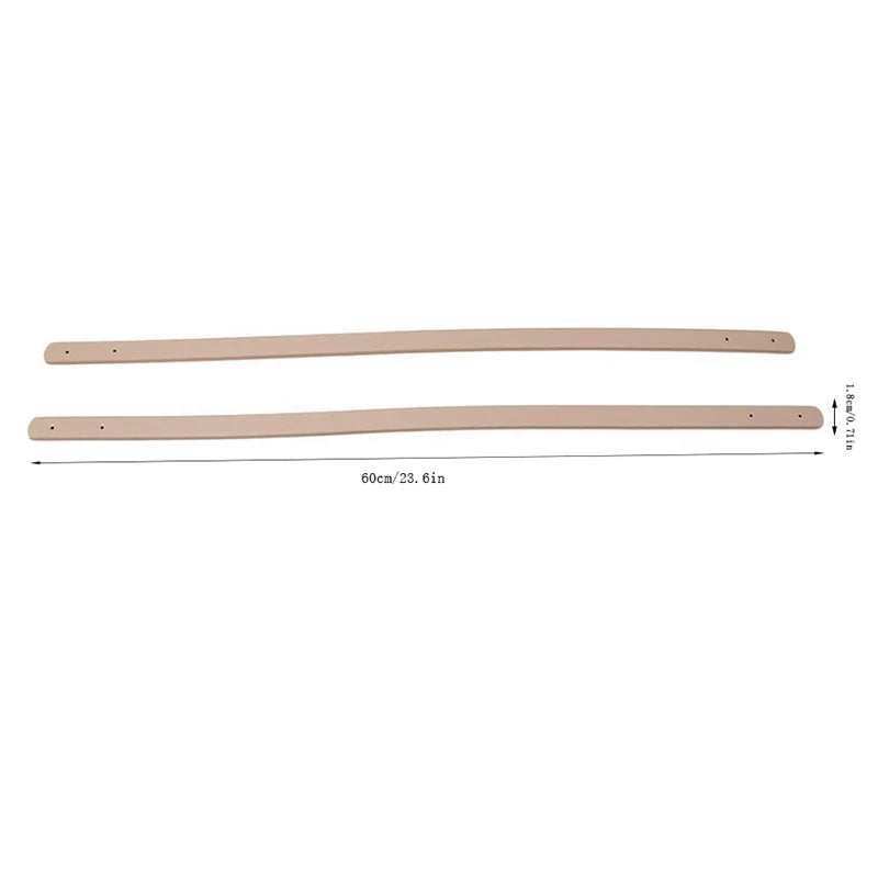 PU Leather Replacement Bag Handles, 2-Pack