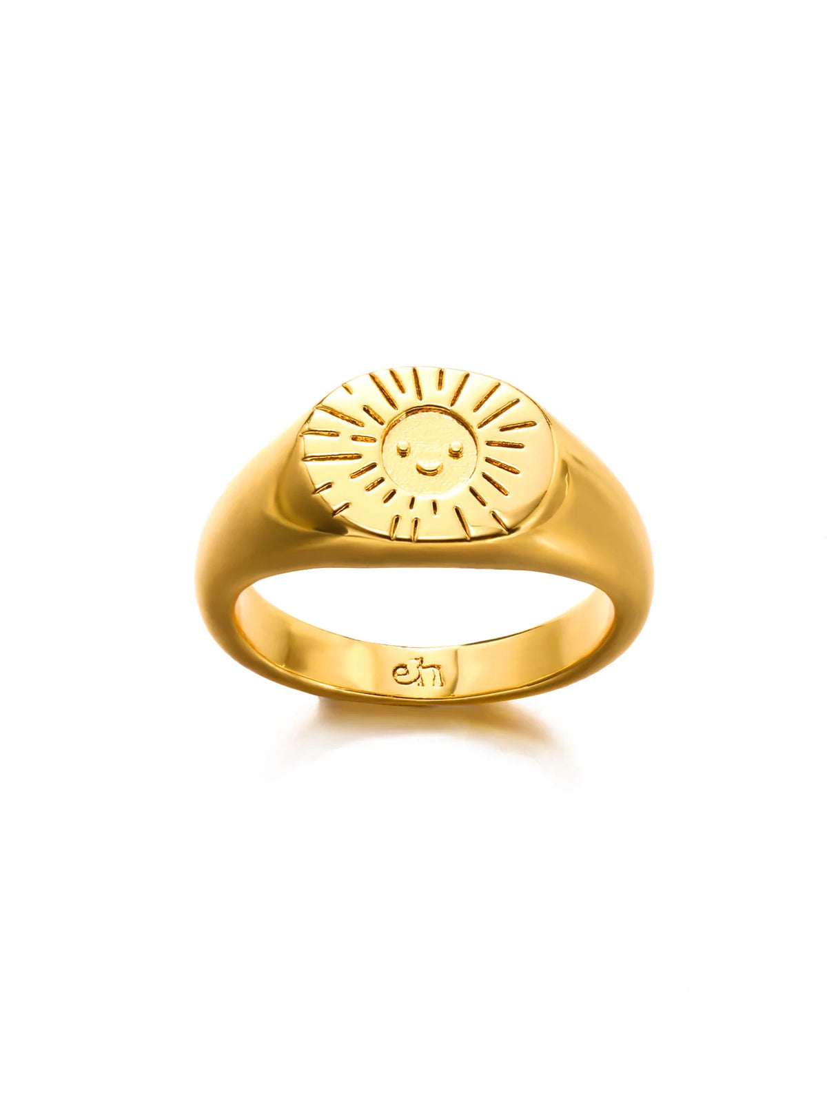 Adjustable Opal-Effect Ring, Gold-Tone Steel