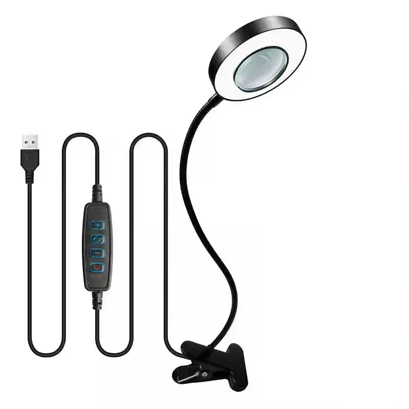 10X Magnifying Clamp Lamp with LED Light