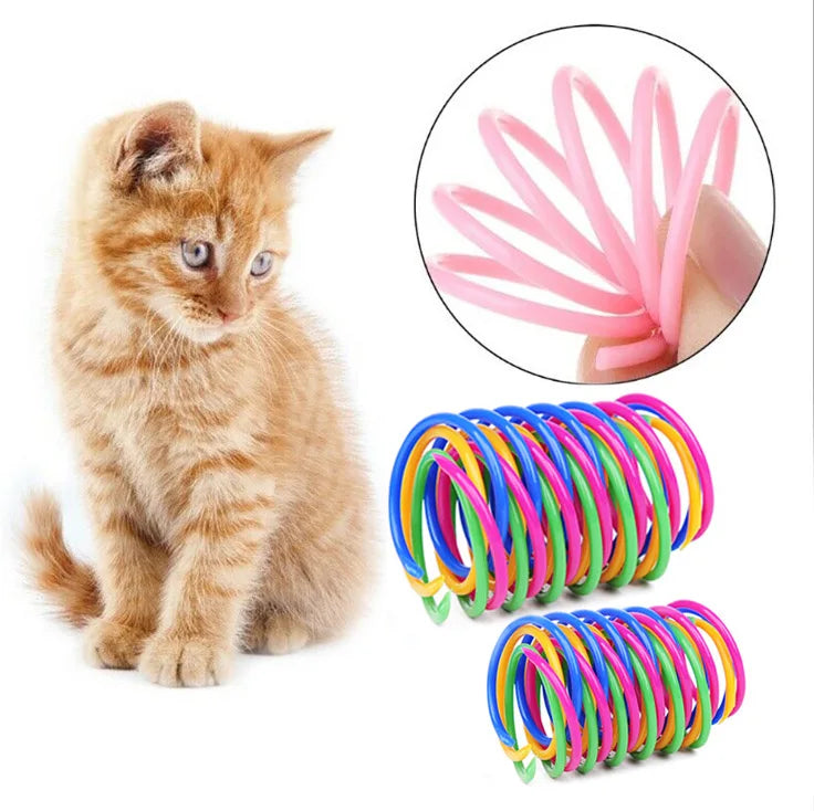 Colourful Cat Spring Toys