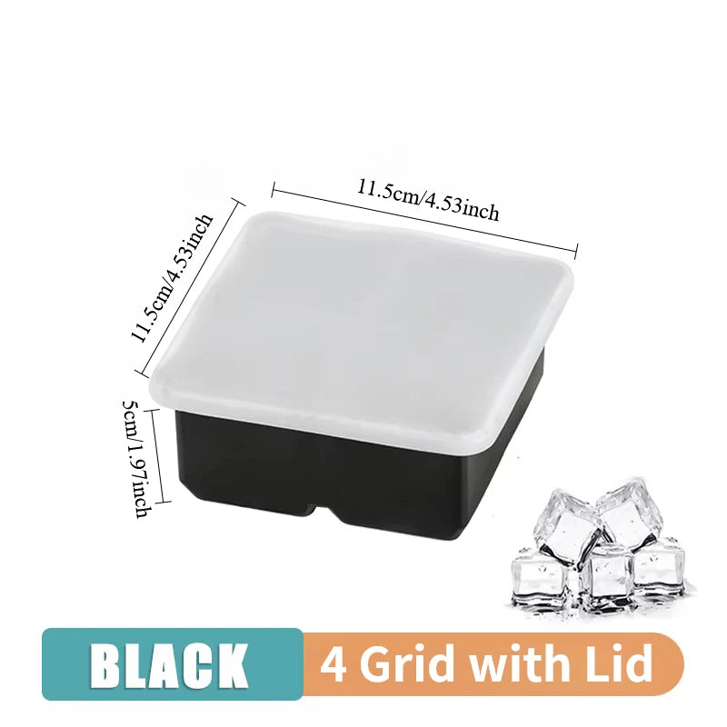 Silicone Ice Cube Mold, 4 Grids