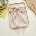 Oversized Satin Hair Bow Clip