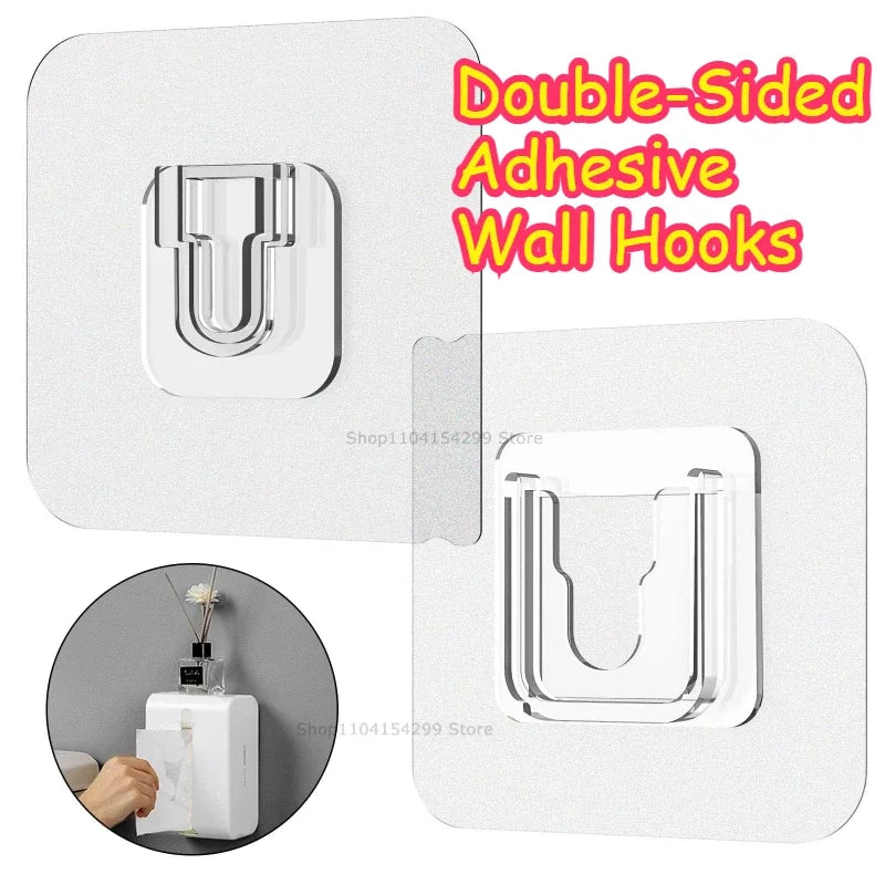 Clear Adhesive Wall Hooks