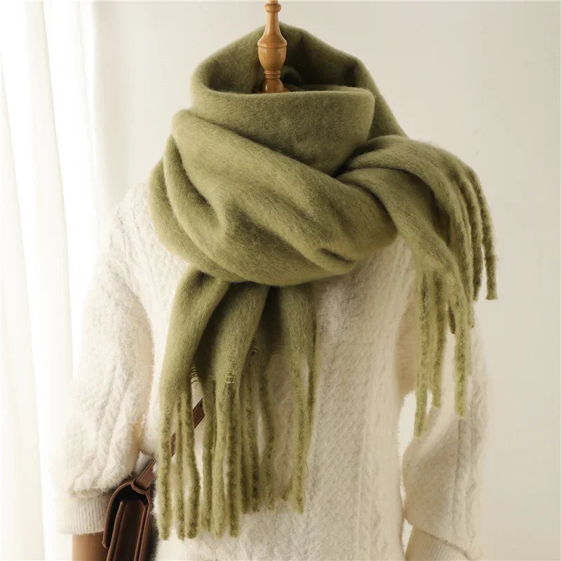Cashmere-Feel Blanket Scarf