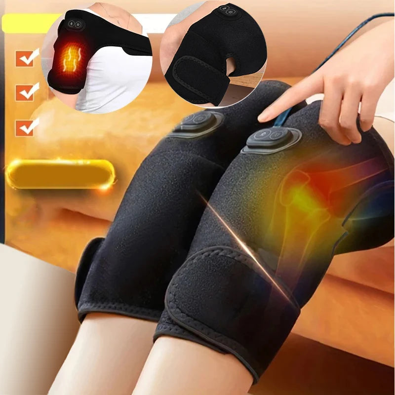USB Heated Shoulder & Knee Wrap with Vibration
