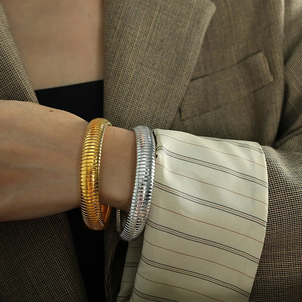 Gold-Tone Flex Bangle Bracelet