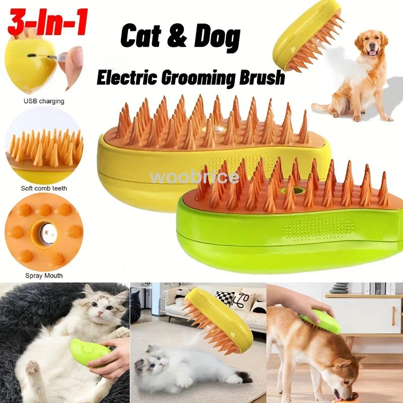 Pet Steam Grooming Brush