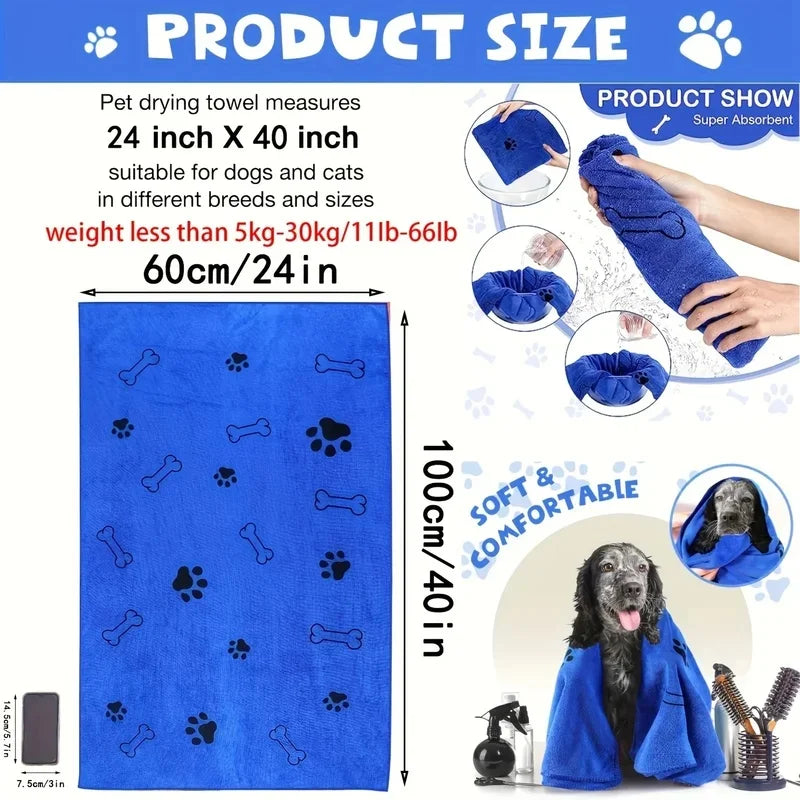 Absorbent Microfiber Pet Towel