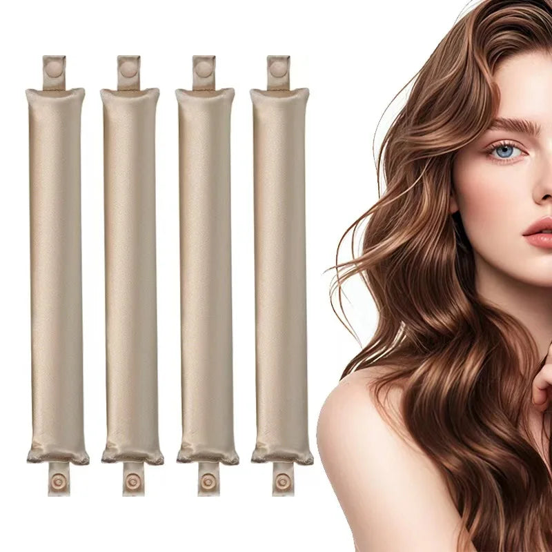 Heatless Satin Curling Rod: Overnight Curls, No Heat