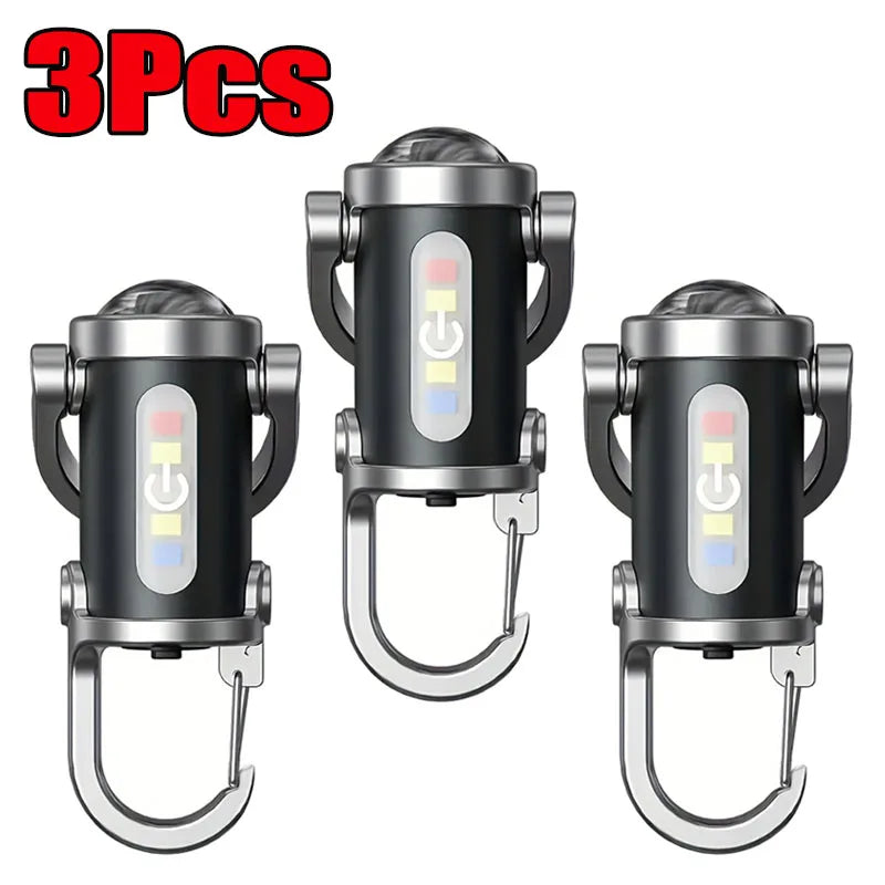 Rechargeable Mini COB Keychain Flashlight