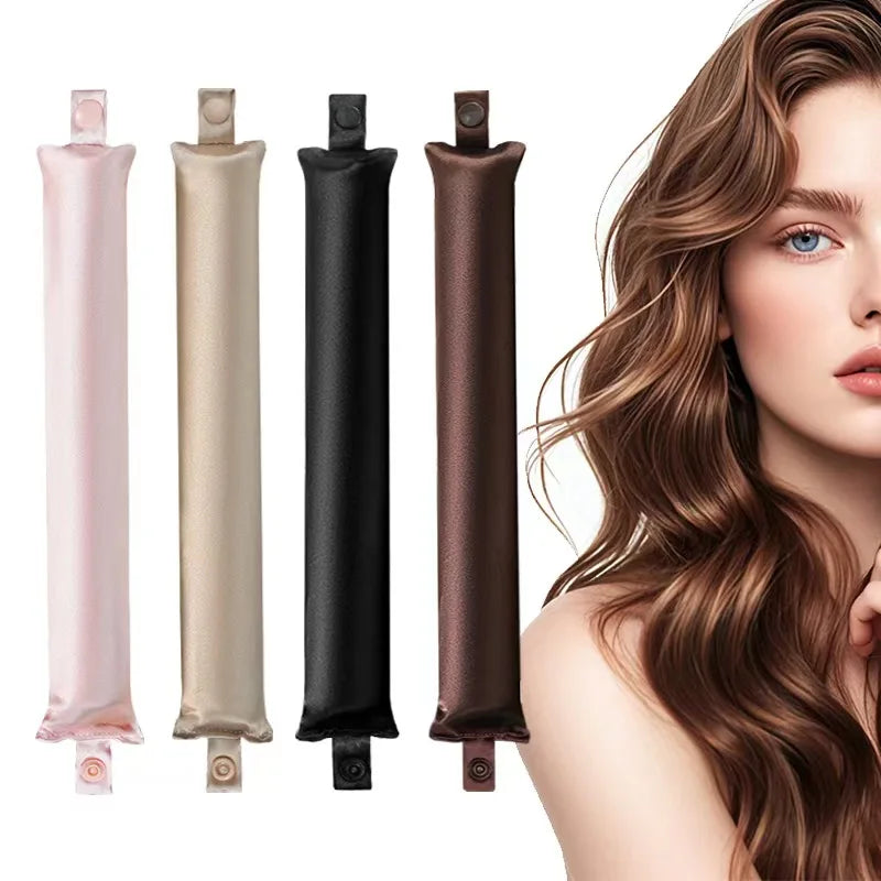 Heatless Satin Curling Rod: Overnight Curls, No Heat