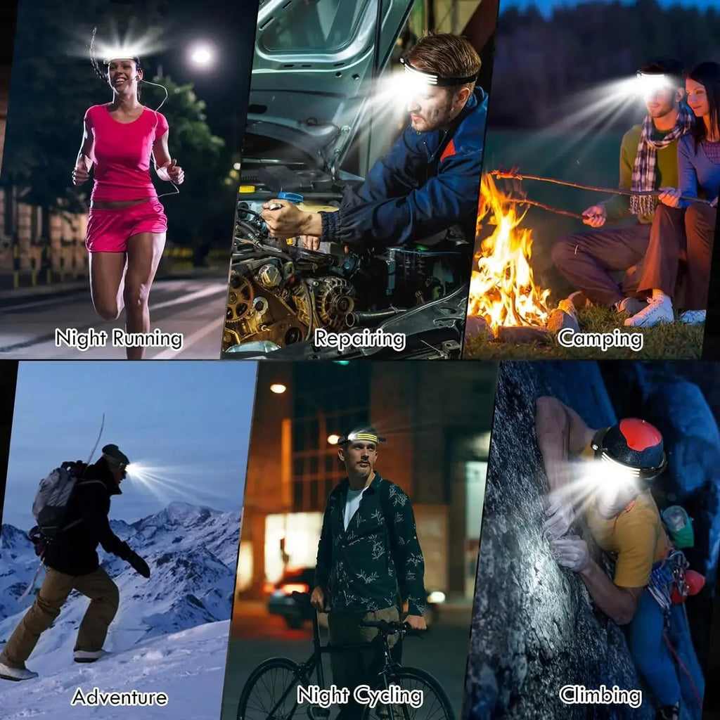 Motion-Sensor Rechargeable Headlamp