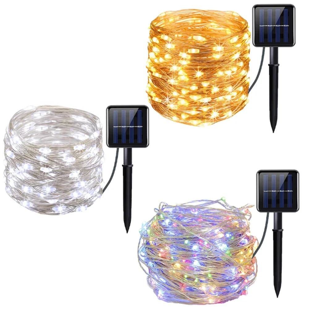 Solar Fairy String Lights, Outdoor