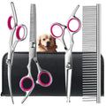 4-Piece Pet Grooming Scissors with Round Safety Tips