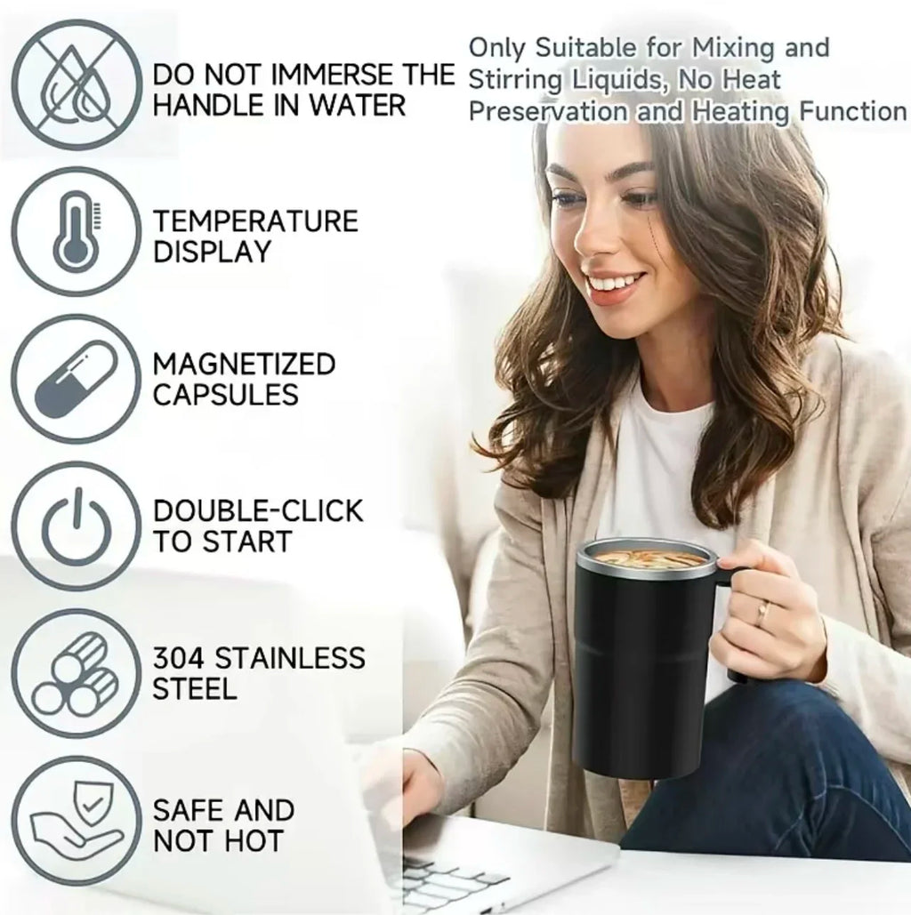 Self-Stirring Coffee Mug