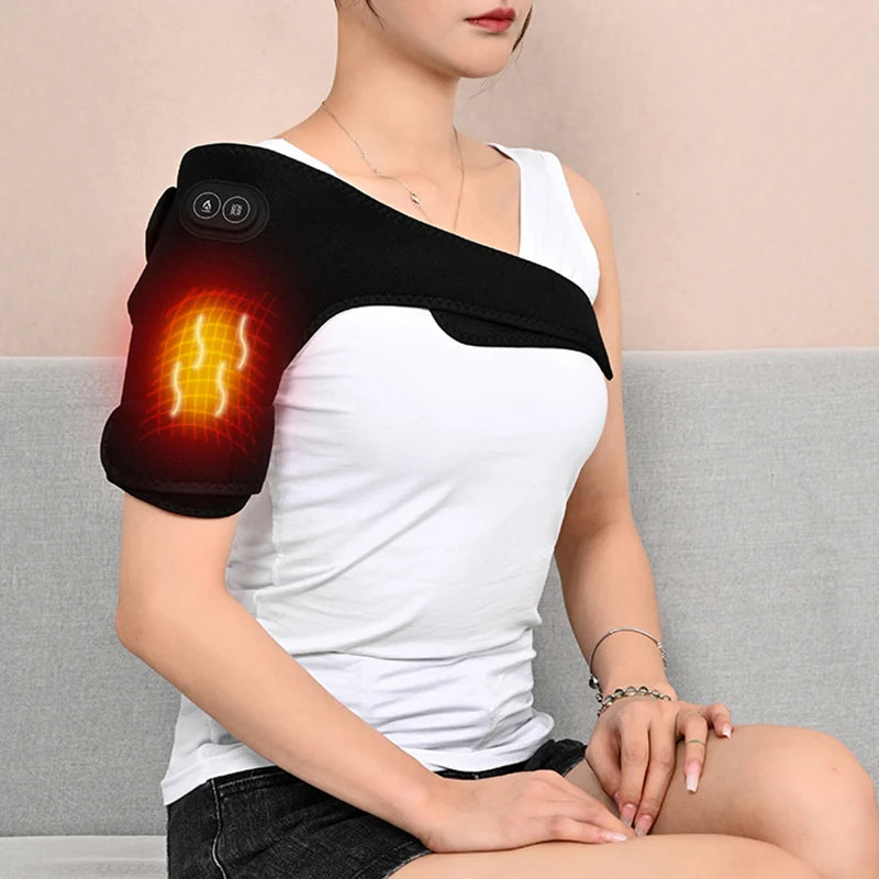 USB Heated Shoulder & Knee Wrap with Vibration