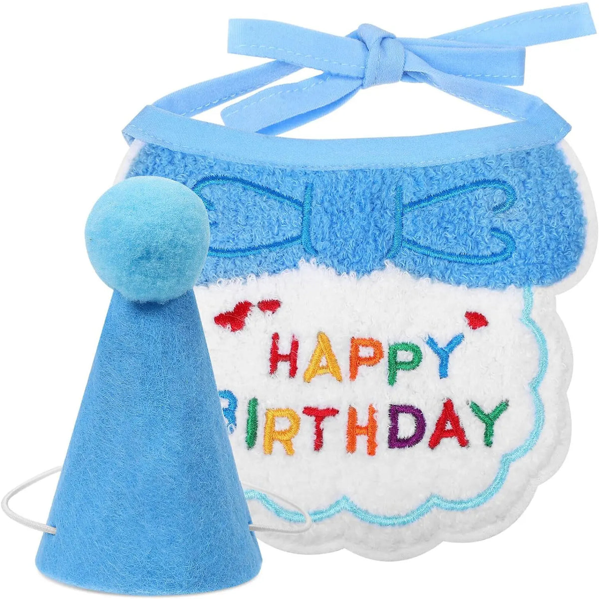 Pet Birthday Bandana & Party Hat Set