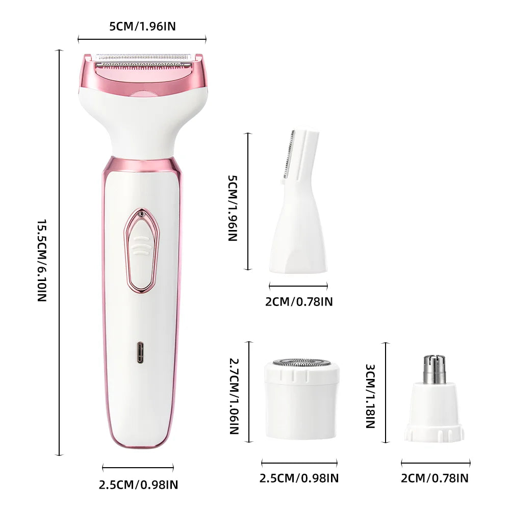 4-in-1 Rechargeable Lady Shaver & Trimmer