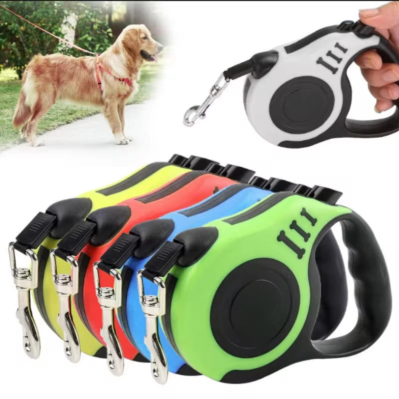 Retractable Dog Leash, 3 m or 5 m