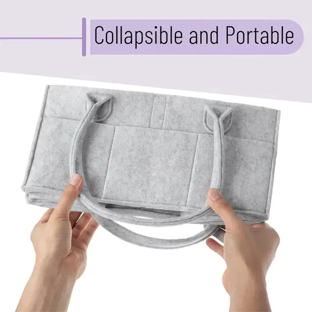 Portable Diaper & Essentials Organizer Bag
