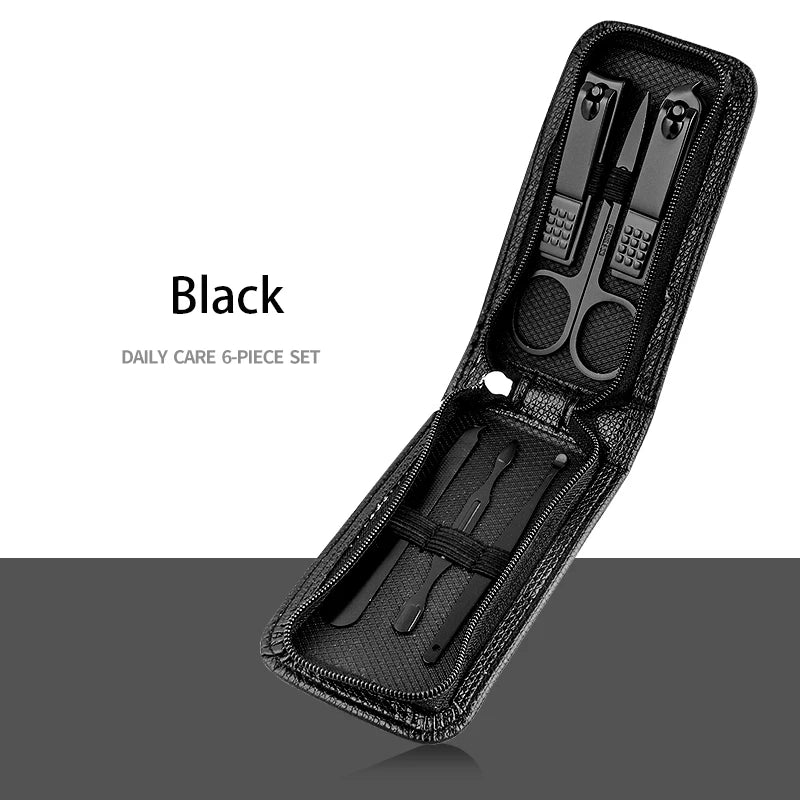Stainless Steel Manicure Set with Case