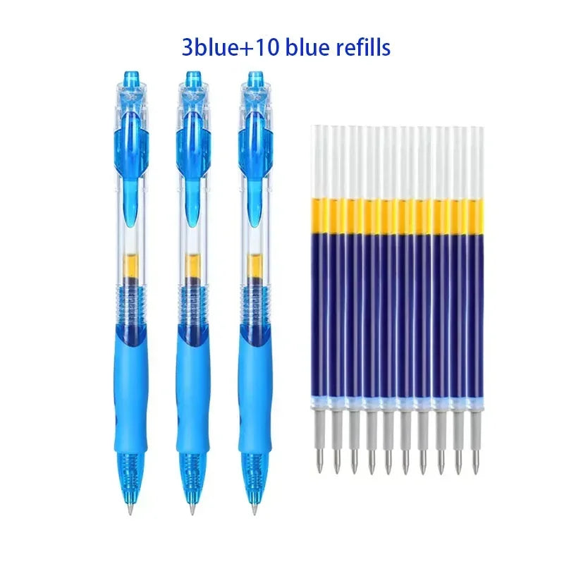 Retractable 0.5 mm Gel Pens with Refills