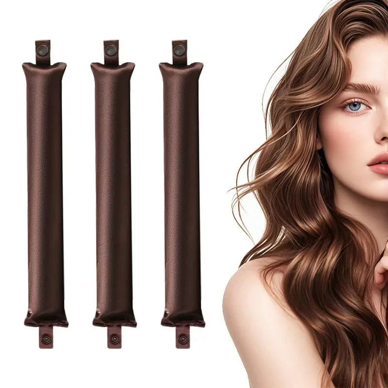 Heatless Satin Curling Rod: Overnight Curls, No Heat