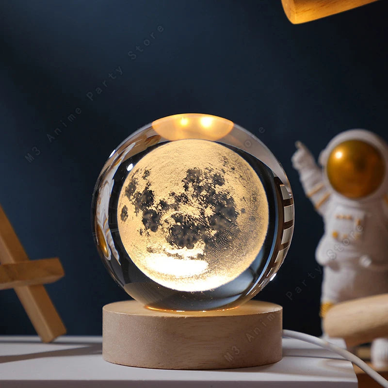 Crystal Ball Planet Night Light
