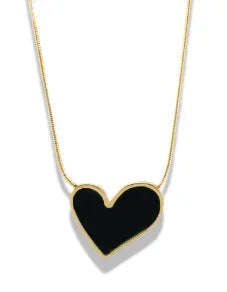Gold-Tone Stainless Steel Textured Necklace