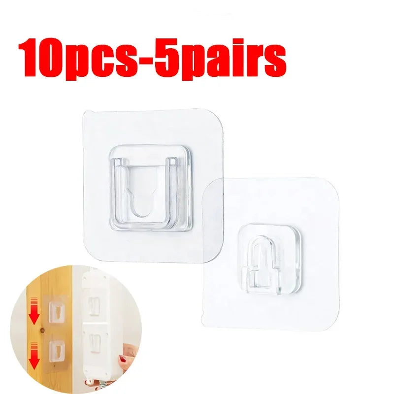 Clear Adhesive Wall Hooks