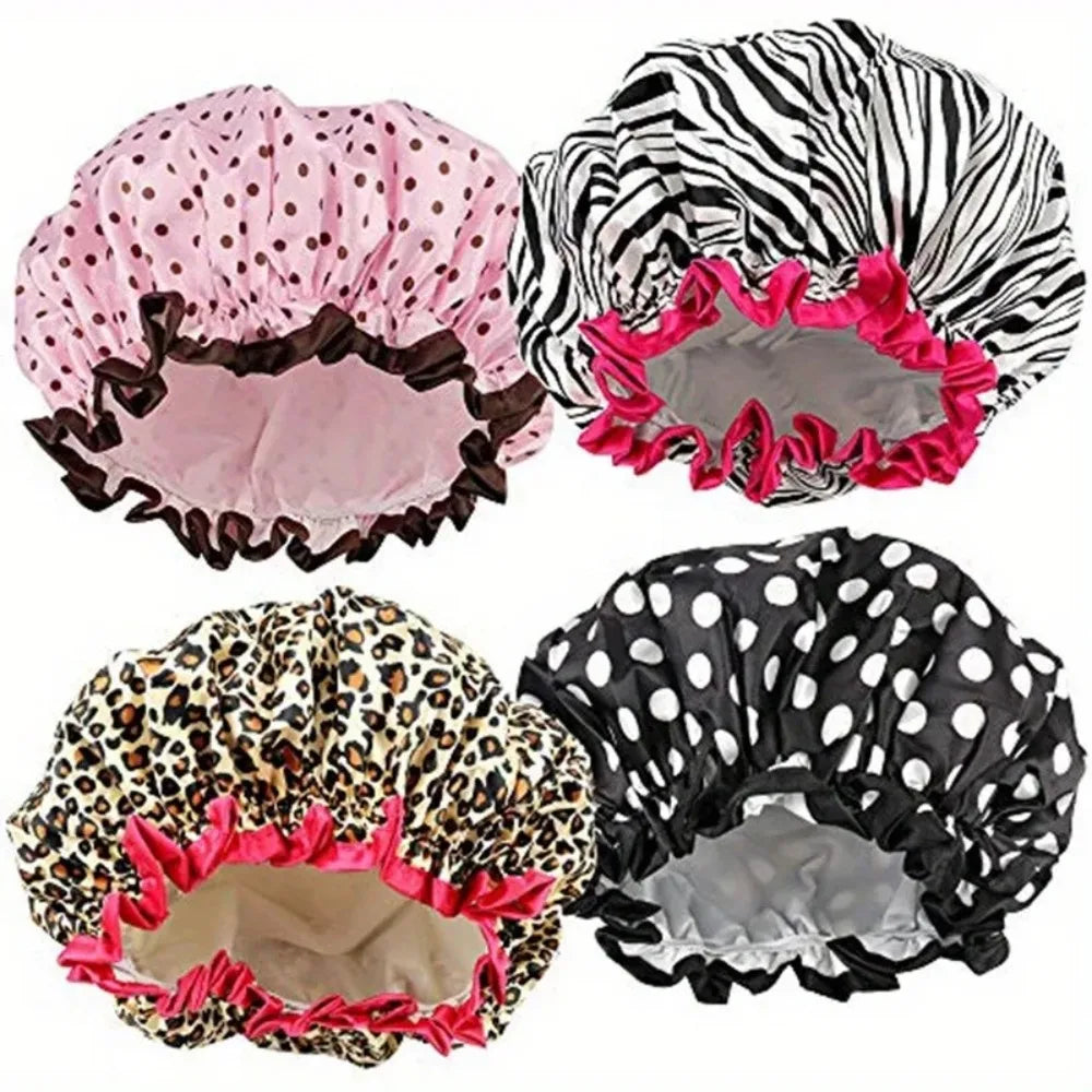 Reusable Double-Layer Shower Cap