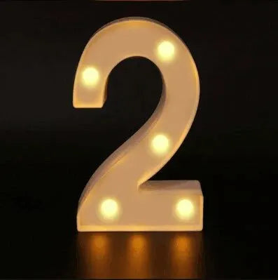 LED Marquee Number & Heart Light