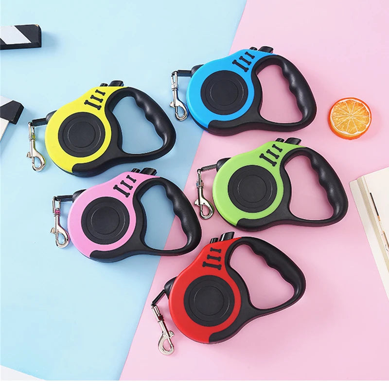 Retractable Dog Leash, 3 m or 5 m