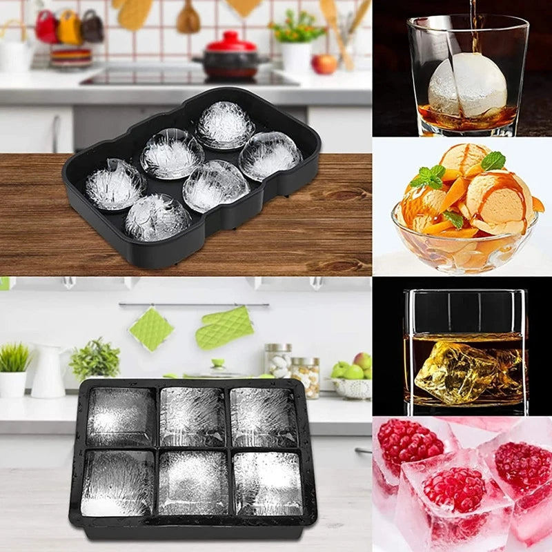 Silicone Ice Cube Mold, 4 Grids