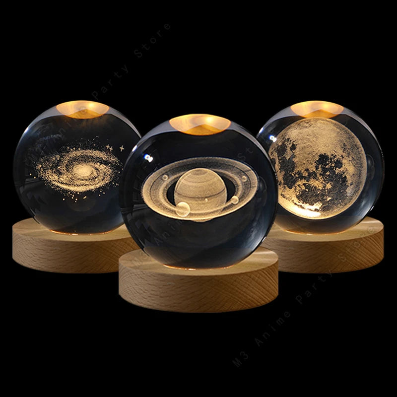 Crystal Ball Planet Night Light