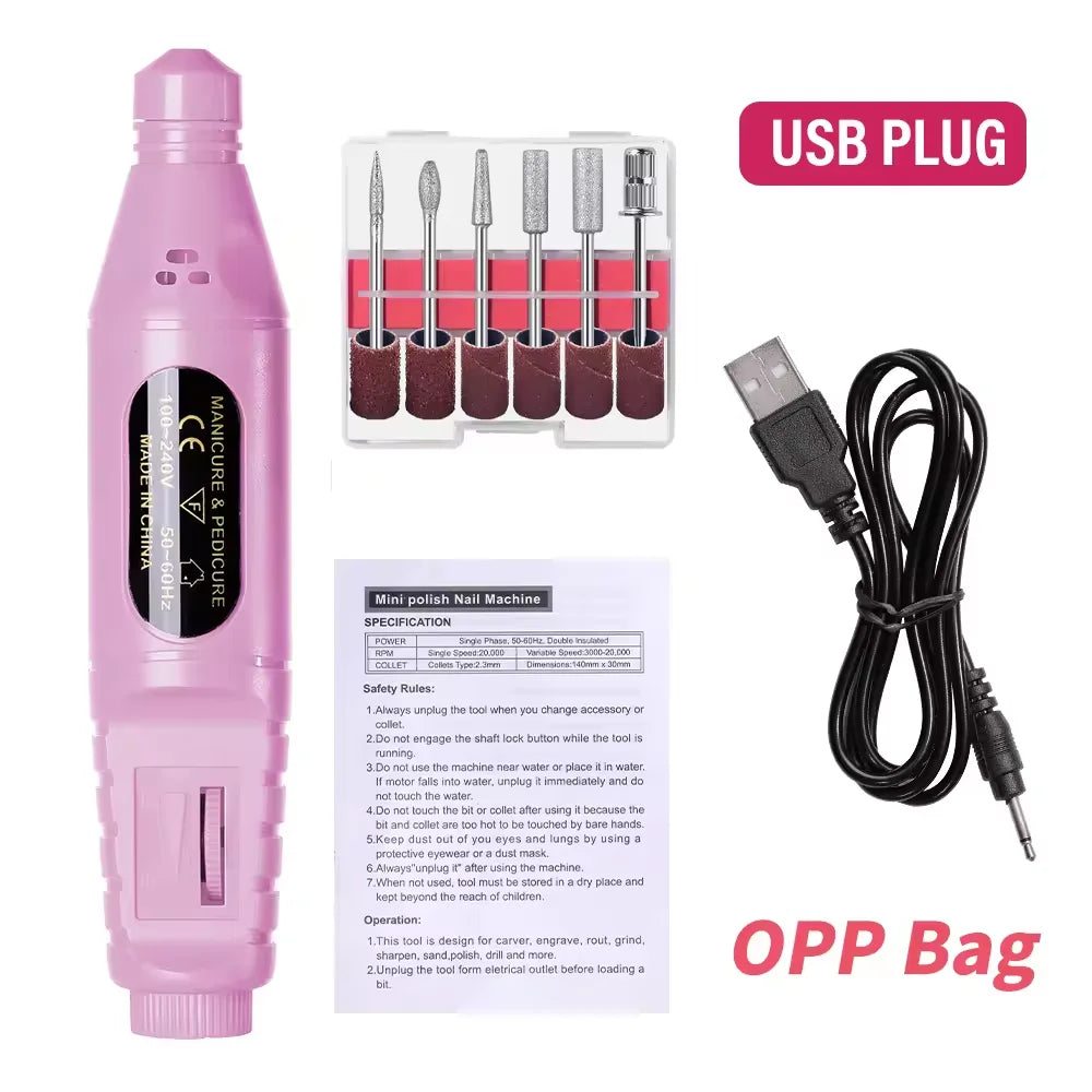 6-in-1 Electric Nail File Set