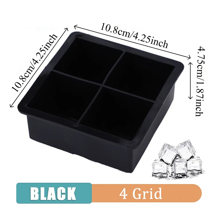 Silicone Ice Cube Mold, 4 Grids