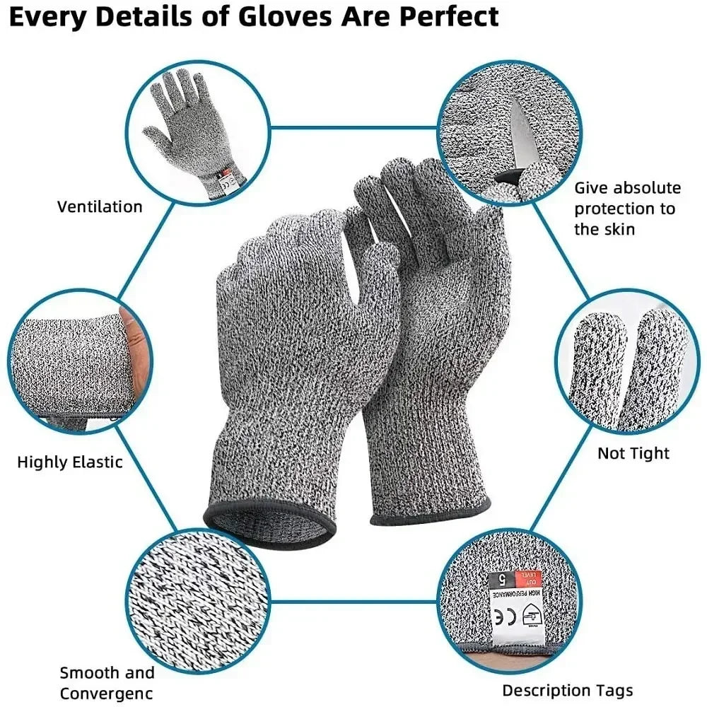 Cut-Resistant Kitchen Gloves
