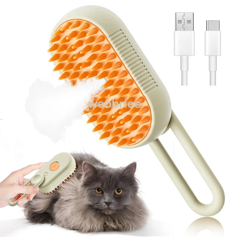 Pet Steam Grooming Brush