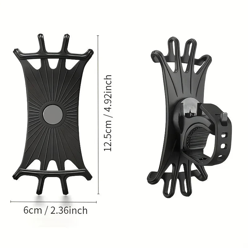 Silicone Bike Phone Mount, 360° Rotating