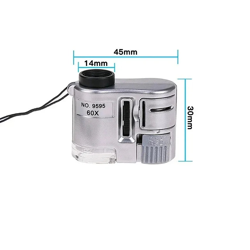 Pocket 60X LED Magnifier Loupe