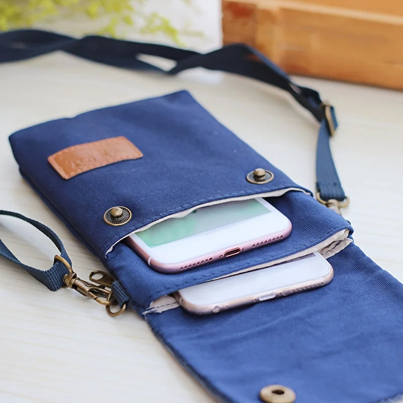 Canvas Mini Crossbody Phone Bag