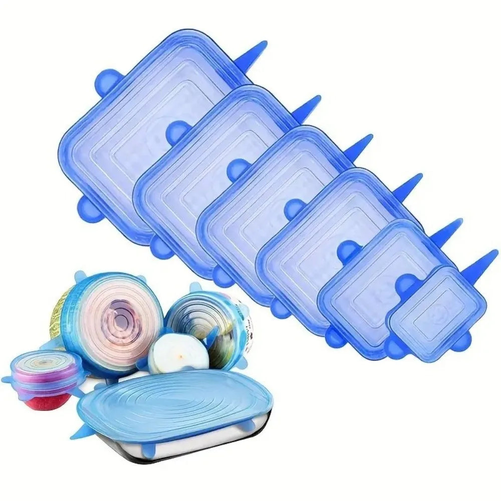 Stretch Lids Set, 6 Pieces