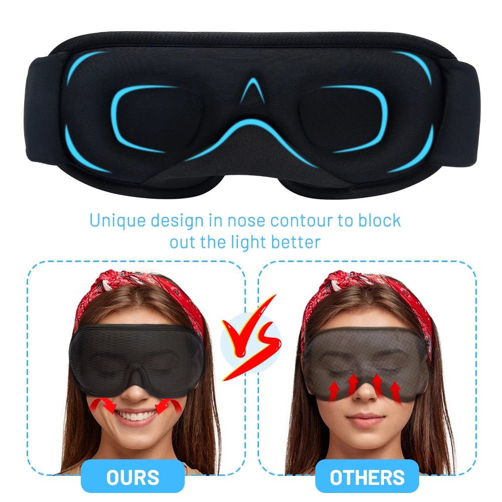 3D Contoured Blackout Sleep Mask