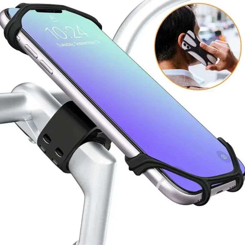Silicone Bike Phone Mount, 360° Rotating