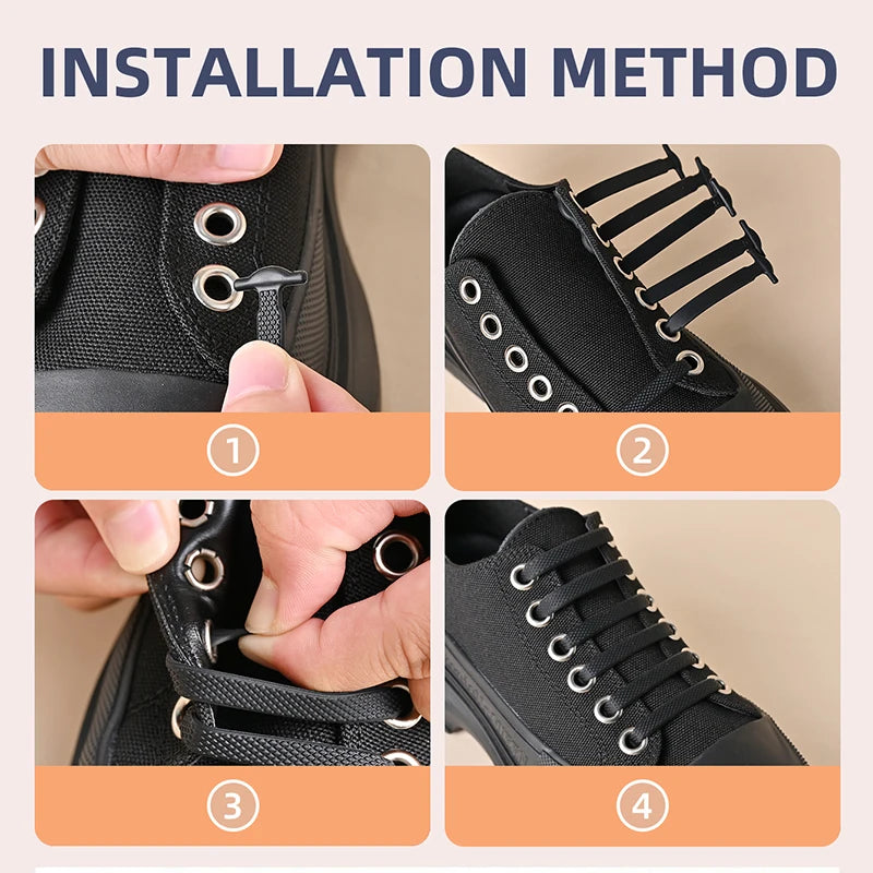 No-Tie Silicone Shoelaces